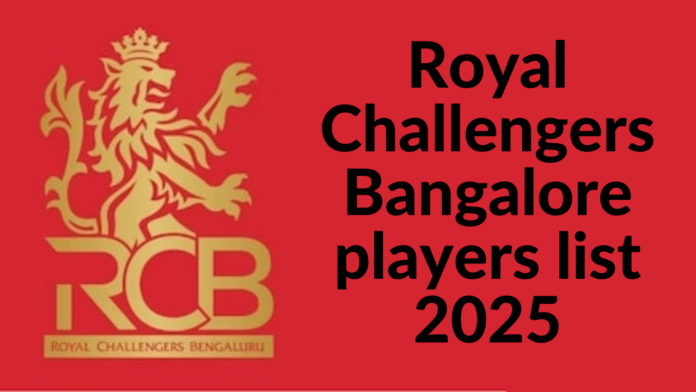 Royal Challengers Bangalore Players List